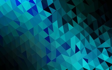 Light Blue, Green vector polygon abstract backdrop.