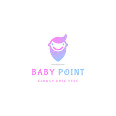 Baby Point Logo Icon Template Design