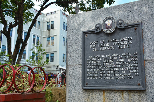 Francisca de Fuentes marker in Manila, Philippines