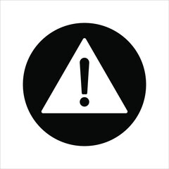 Warning icon vector modern design in trendy style for web site and mobile app on white background