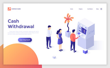 Isometric Vector Landing Page