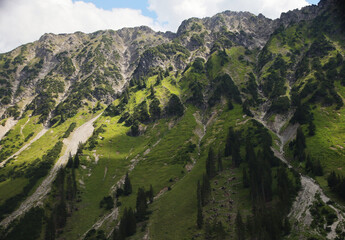 Seealpe valley in Oberstdorf, Bavaria, Germany