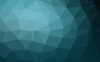 Light BLUE vector abstract mosaic background.