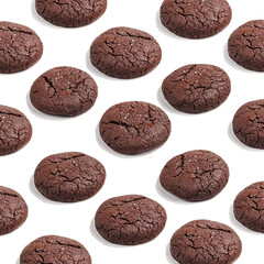 Dessert for coffee on a white background. Close-up.