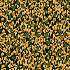 Seamless pattern with abstract  small geometric shapes. Stylized ditsy summer daisy ornament. Meadow floral texture. Good for textile, fabric, background or wrapping design.