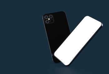 a digital smartphone device mobile phone 3d isolated