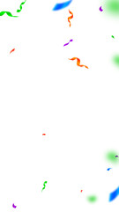 Streamers and confetti. Festive streamers tinsel a