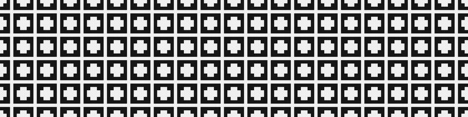 Obraz premium Abstract Cross Pattern Dots Logo generative computational art illustration