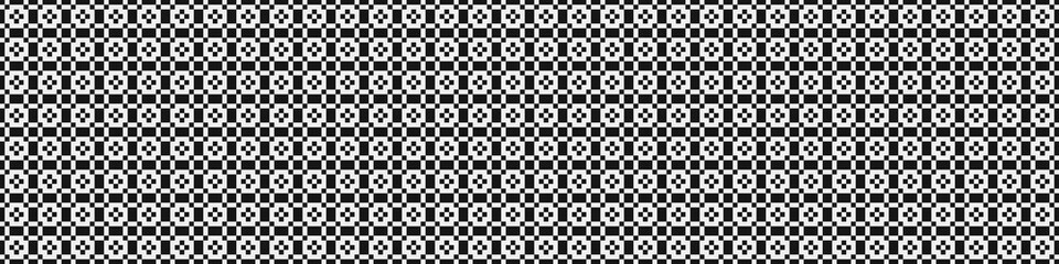 Fototapeta premium Abstract Cross Pattern Dots Logo generative computational art illustration