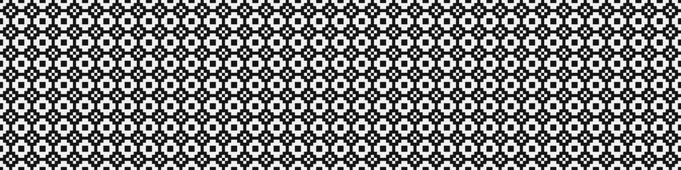 Fototapeta premium Abstract Cross Pattern Dots Logo generative computational art illustration