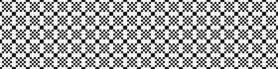 Fototapeta premium Abstract Cross Pattern Dots Logo generative computational art illustration