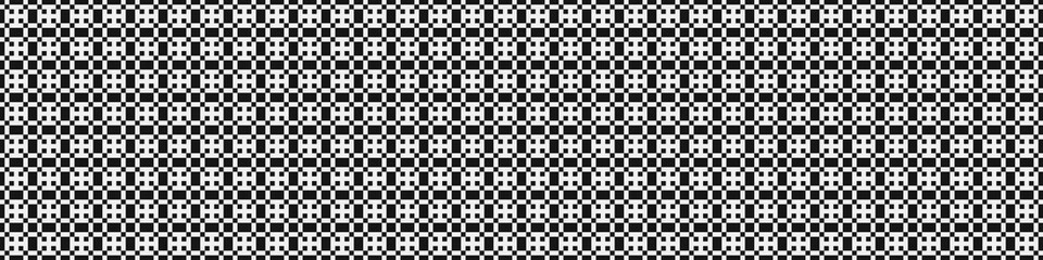 Fototapeta premium Abstract Cross Pattern Dots Logo generative computational art illustration