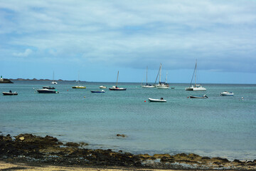 boats on the sea