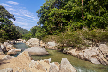Quebrada Concha river, Tayrona National Park, Colombia