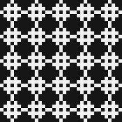 Abstract Cross Pattern Dots Logo generative computational art illustration