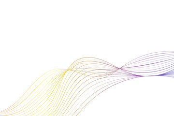 Colorful Wave Lines Pattern Abstract Background. Vector