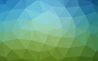 Light Blue, Green vector low poly texture.