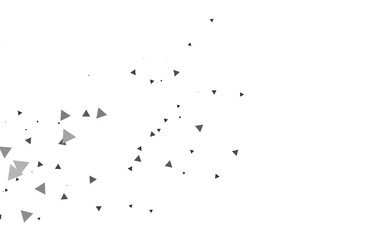 Light Silver, Gray vector pattern in polygonal style.