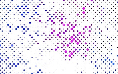 Light Pink, Blue vector backdrop with dots.