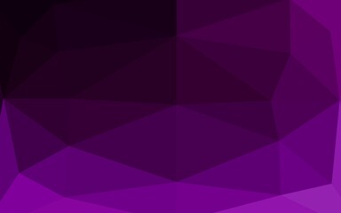 Dark Purple vector polygon abstract layout.