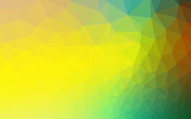 Dark Blue, Yellow vector triangle mosaic texture.