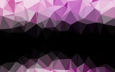Light Purple vector triangle mosaic cover.