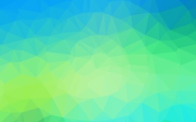 Light Blue, Yellow vector low poly layout.