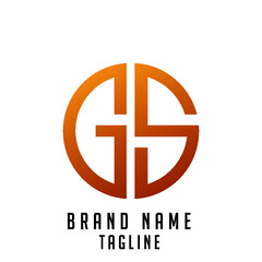 GS initials logo, name initials logo, company initials logo, person initials logo.