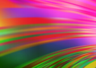 Light Pink, Green vector glossy bokeh pattern.