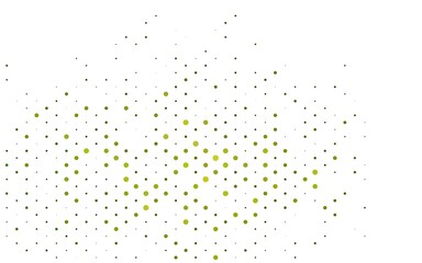 Light Green vector template with circles.