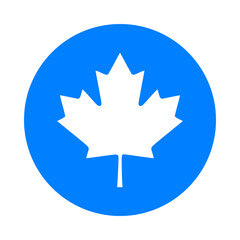 Ahornblatt und Kreis