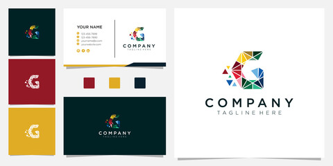 G letter logo company. Letter G vector line logo design. Creative minimalism logotype icon symbol.