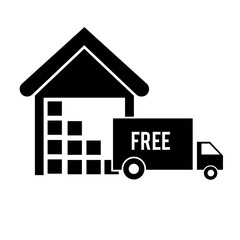 Free shipping illustration on white background