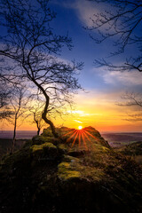 The Zacken im Taunus Germany is a wonderful vantage point in the forest. Taken in the sunset