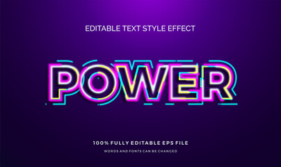 Obraz premium Modern editable text style effect illustrator. vector design template.