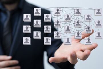 internet net and data digital concept teamwork.