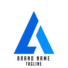 LA initials logo, name initials logo, company initials logo, person initials logo.
