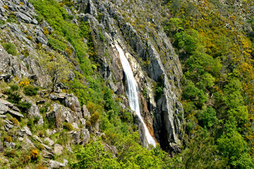 Misarela waterfall in Arouca, Portugal