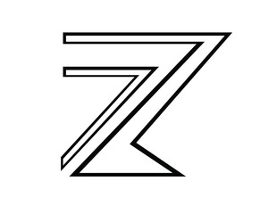 t  s and a e and z logo letters and logo designs