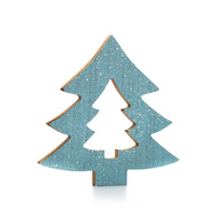 Christmas tree isolated on a white background.