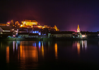 Night panorama of old town