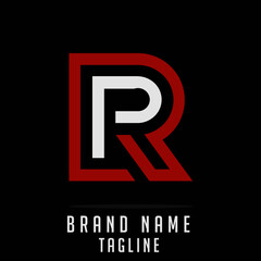 Obraz premium RP initials logo, name initials logo, company initials logo, person initials logo