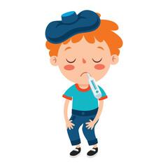 Poses And Expressions Of A Funny Boy