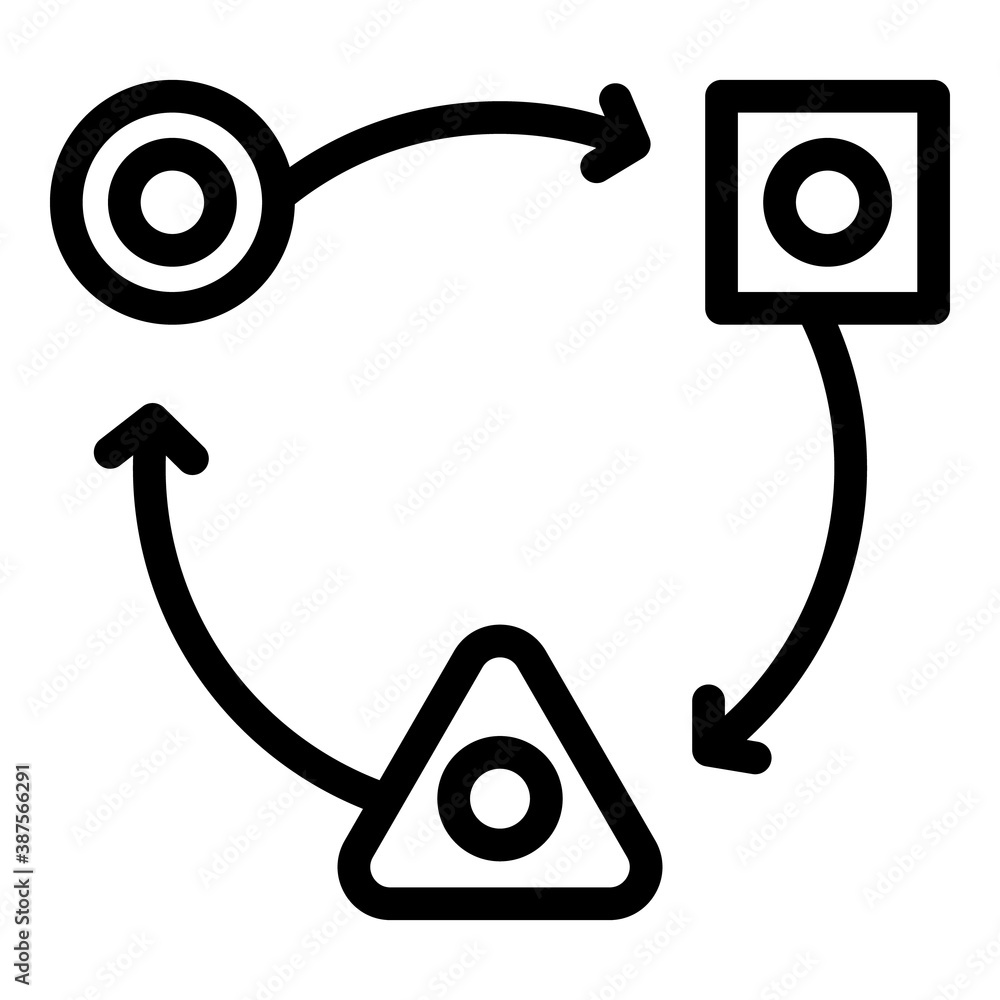 Poster adaptation icon. outline adaptation vector icon for web design isolated on white background