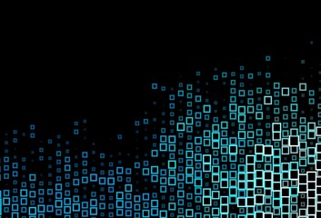 Dark BLUE vector template with rhombus.