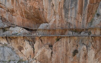 Road on the cliff in Spain