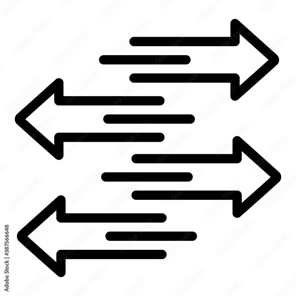 Poster development adaptation icon. outline development adaptation vector icon for web design isolated on w