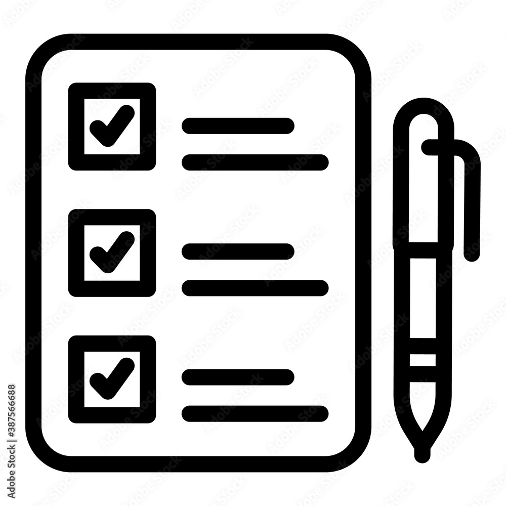 Poster clipboard request icon. outline clipboard request vector icon for web design isolated on white backg