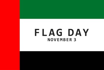 United Arab Emirates Flag Day Banner Template
