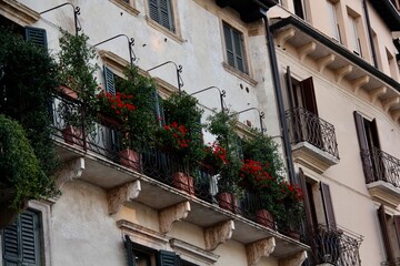 Romantischer Balkon in Verona